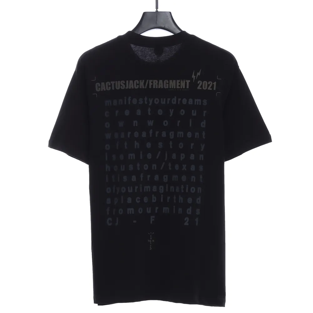 Co-branded Lightning Eagle Print T-shirt