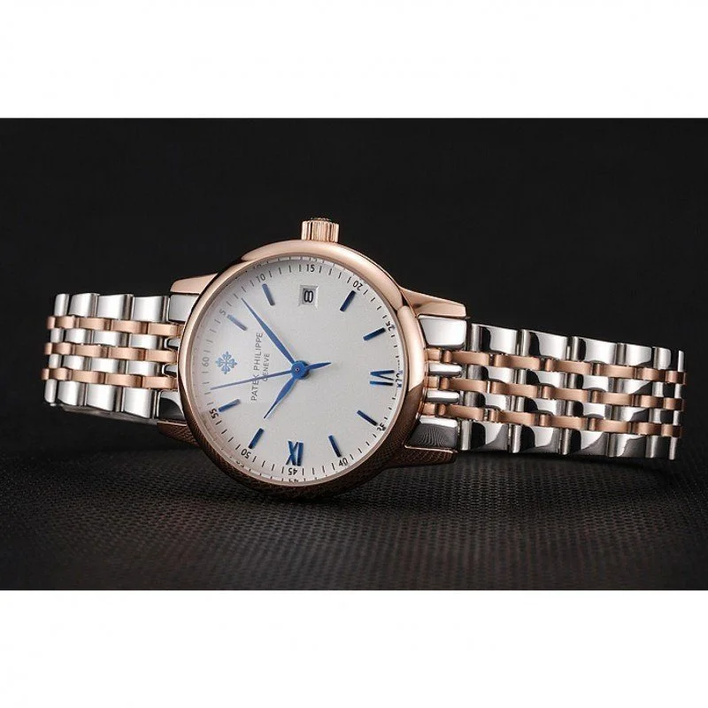 Calatrava Ladies Dial White 28 mm, Yellow Gold