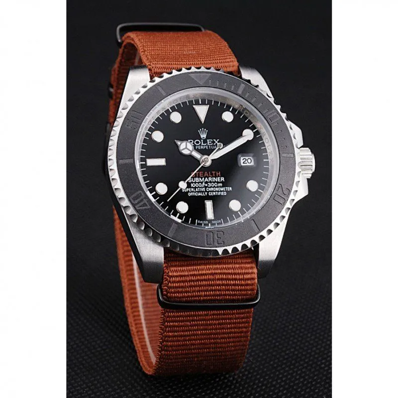 Submariner STEALTH MK III Brown Fabric Band rl425 621387
