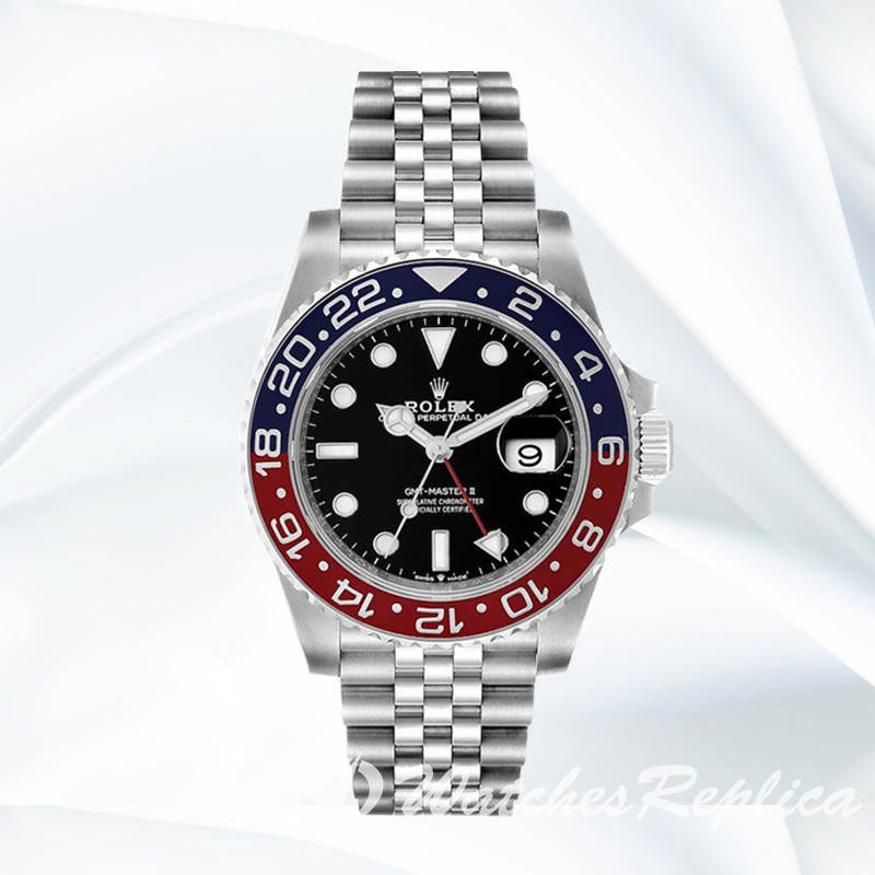 Gmt Master Ii m126710blro-0002 40mm Men's Black Dial Stainless Steel