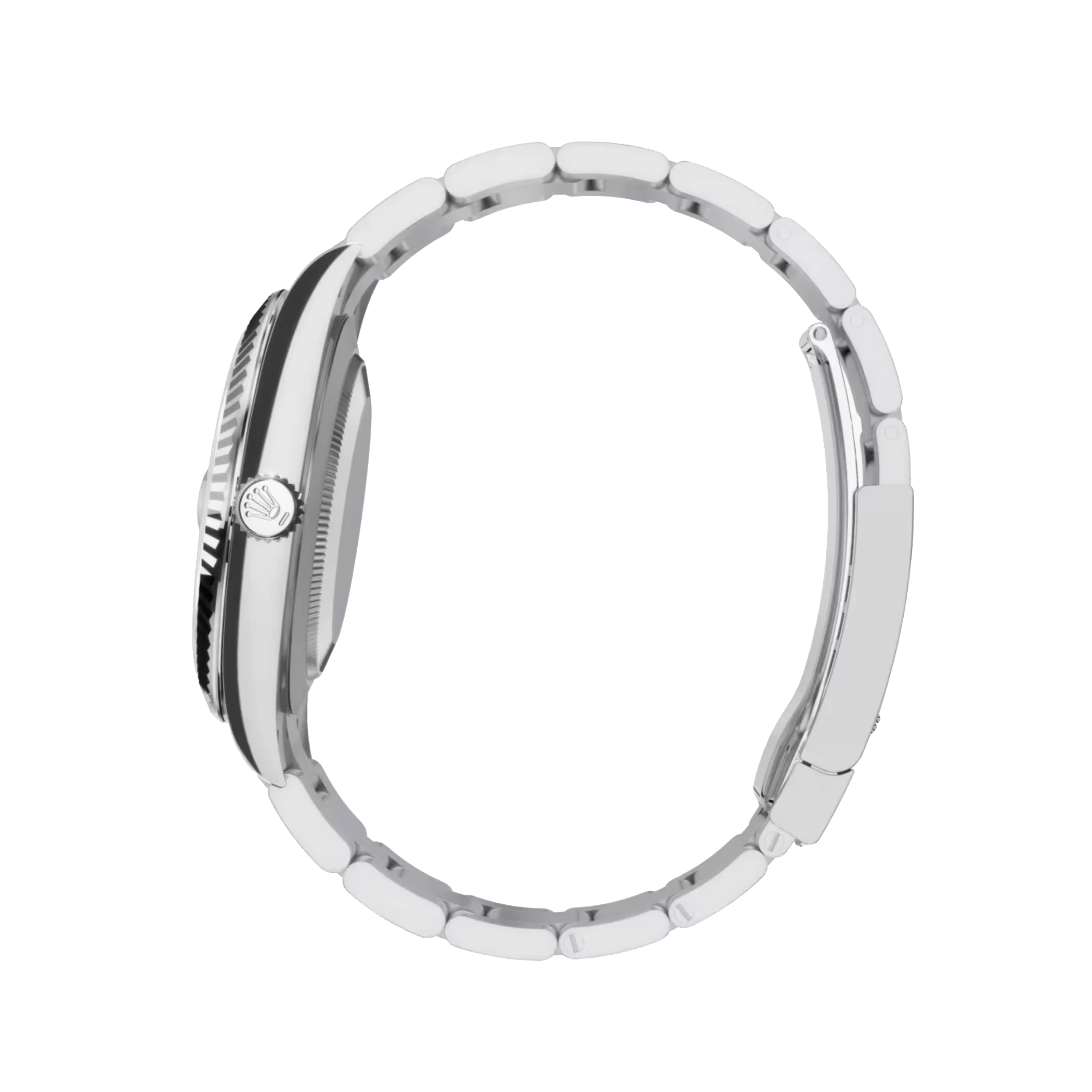 Datejust: Oystersteel and white gold, white dial, Oyster bracelet, m126334-0023