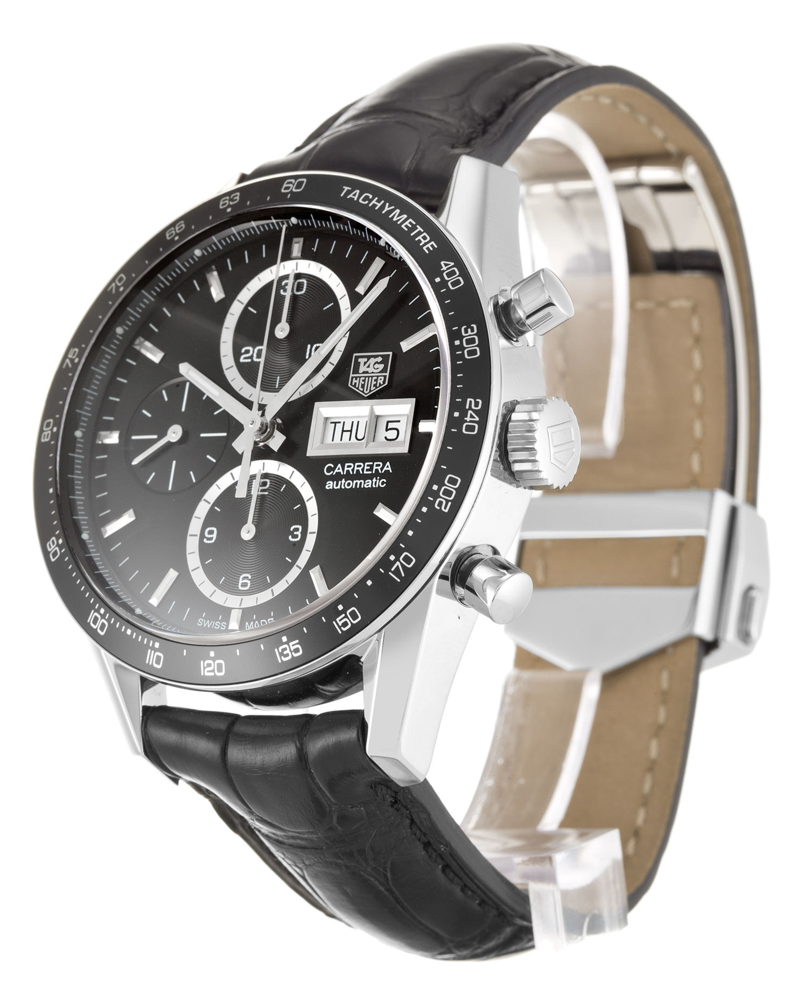 Carrera CV201AG.FC6266 Black Dial Stick Markers 41MM