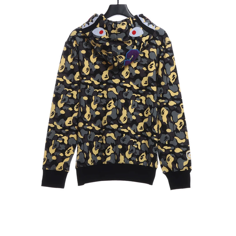 Shark Camo Zip Hoodie