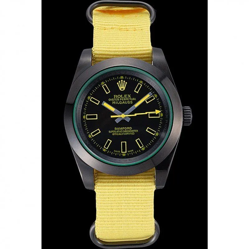 Milgauss Bamford Yellow Nylon Strap 621999