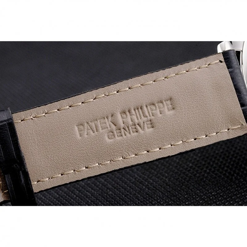 Calatrava Black Dial 41 mm, Stainless Steel