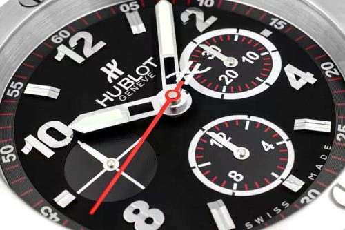 big bang wall clock silver black