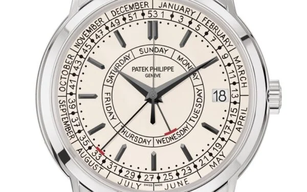 Complications 5212A-001 CALATRAVA WEEKLY CALENDAR.  40 mm,Steel