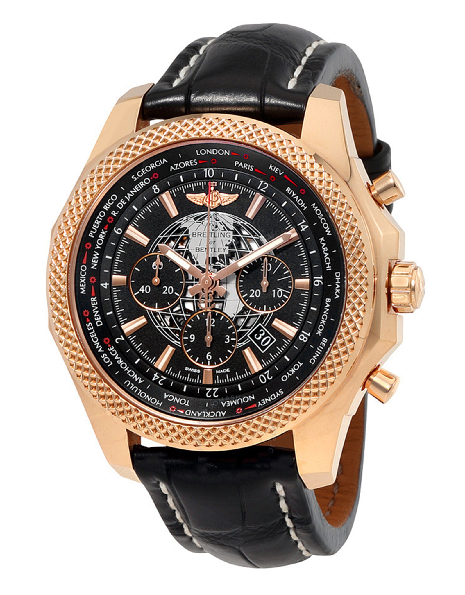 Bentley Black Dial Leather Strap RB0521U4 BC66 760P R20BA.1