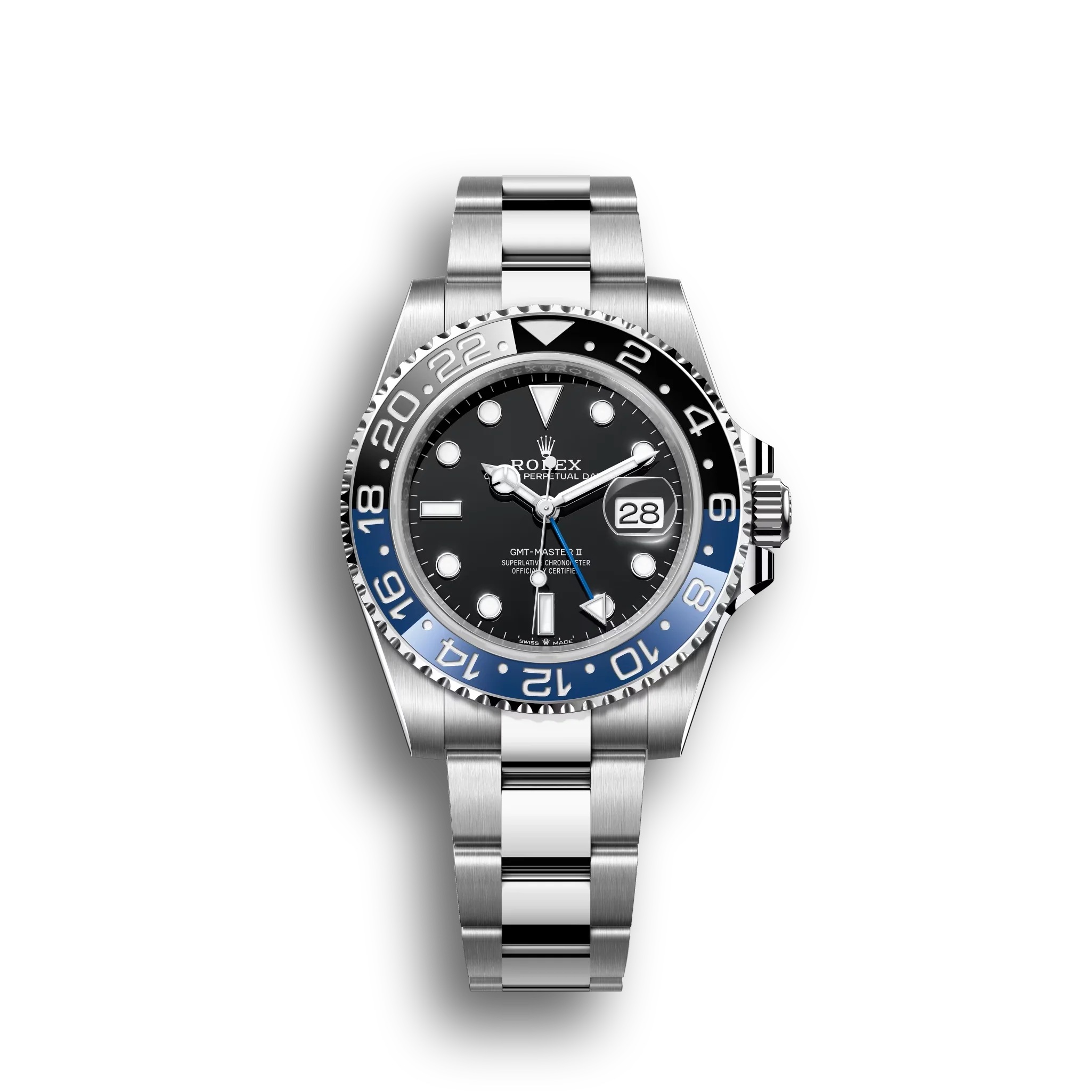 GMT-Master II: Oystersteel, black dia, Oyster bracelet, m126710blnr-0003