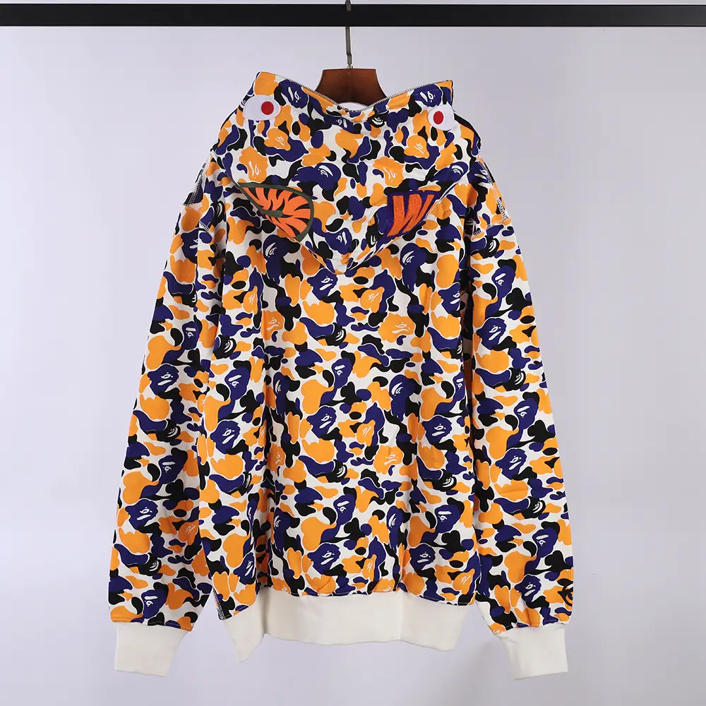 BAPE Shark Full Zip Hoodie (Blue purple / Orange blue)
