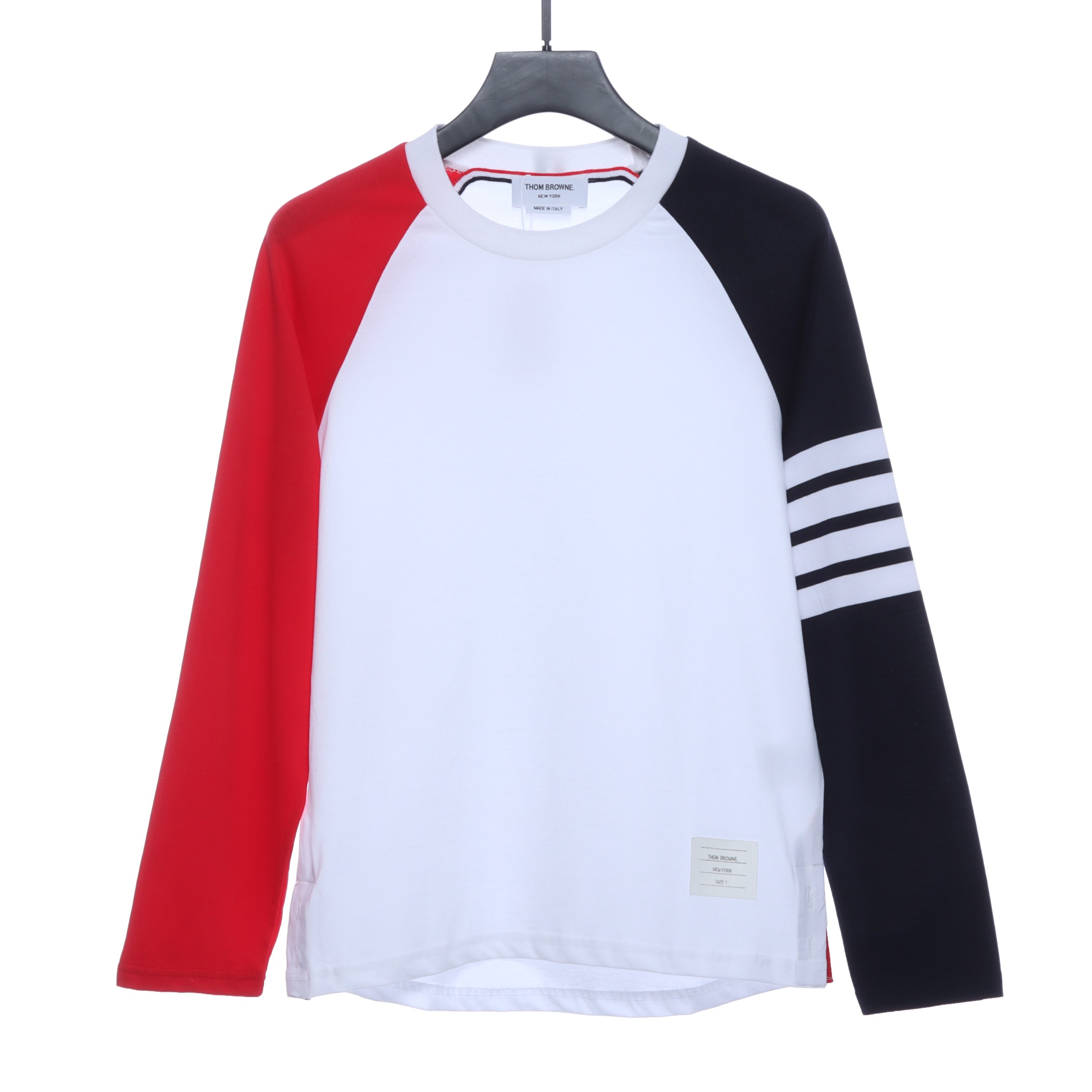Color-block long-sleeve T-shirt