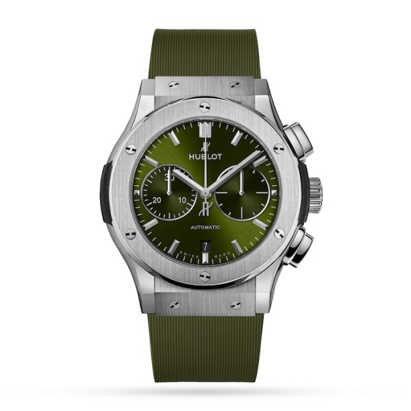 Classic Fusion Men Automatic Green Rubber Watch 521.NX.8970.RX