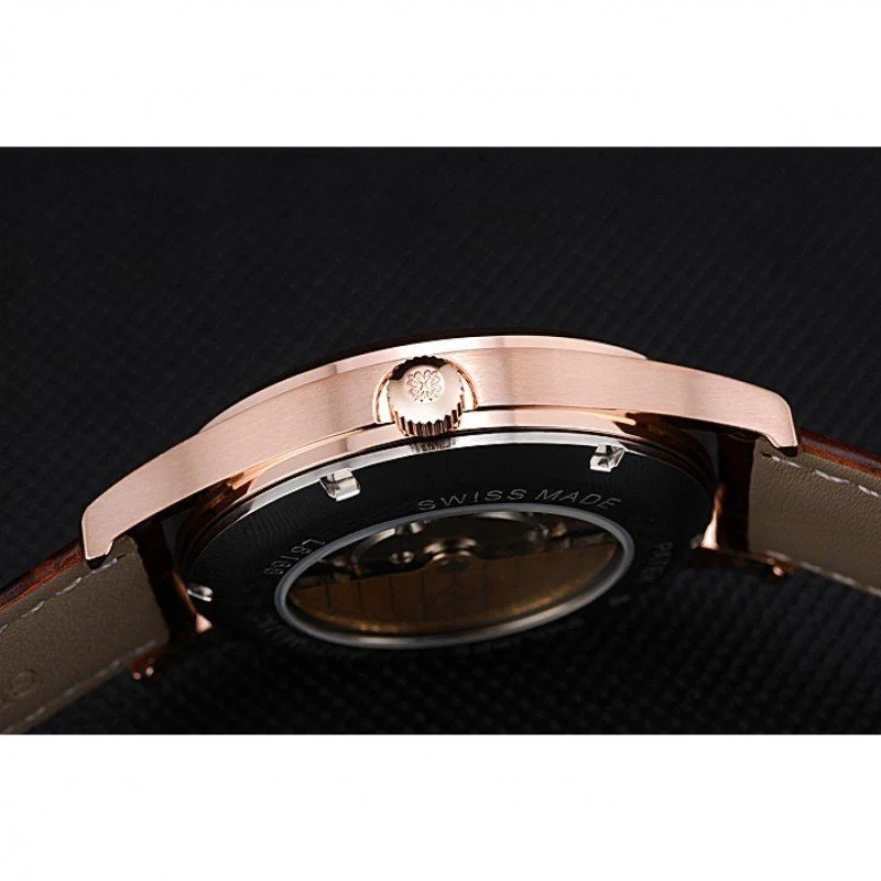 Calatrava Dial Rose Gold 39 mm, Stainless Steel