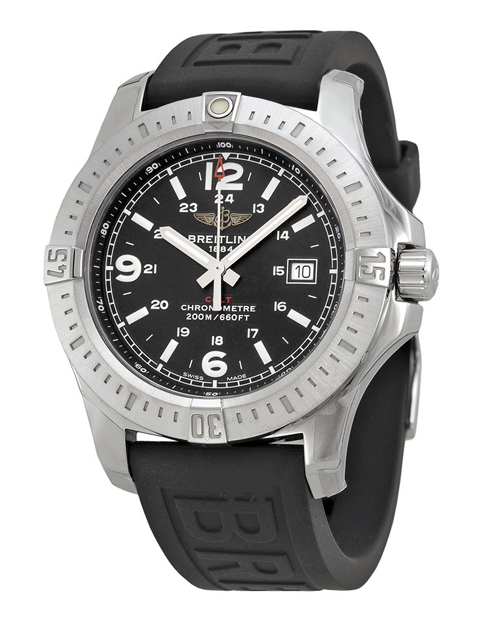 Colt Black Dial Black Rubber Men's Watch A7438811 BD45BKPT3