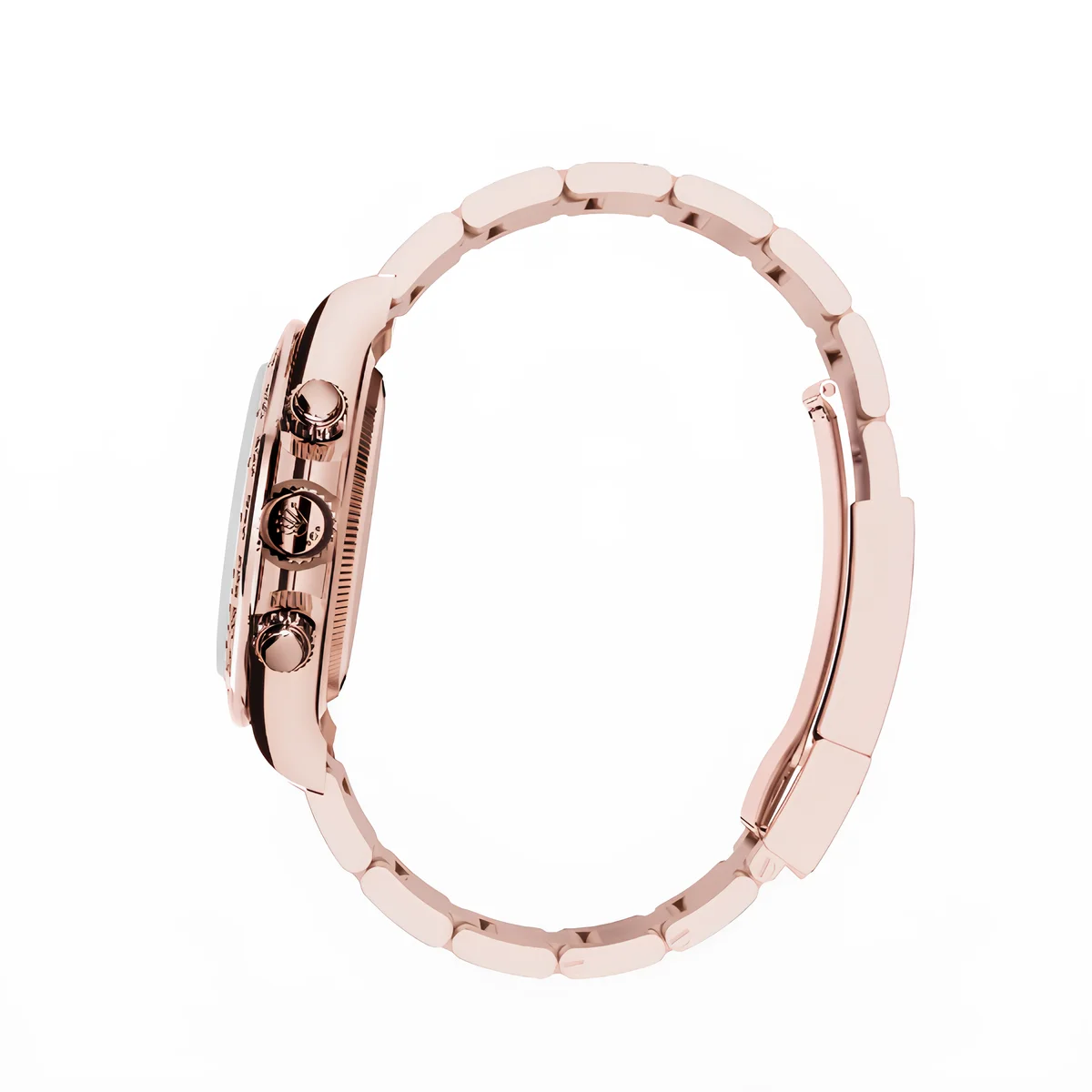 Daytona Cosmograph: Oyster, Everose gold, Bright black and Sundust dial, m126505-0001