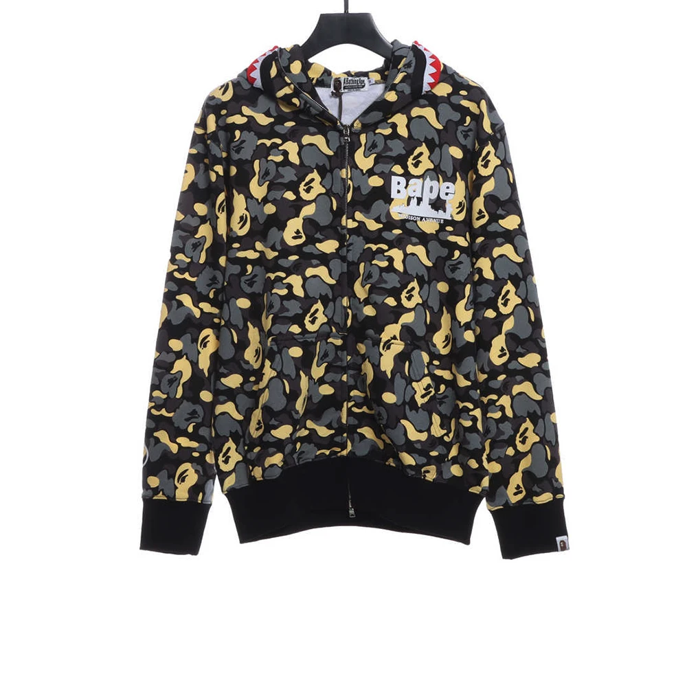 Shark Camo Zip Hoodie