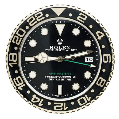 gmt master seriesblack and gold wall clock