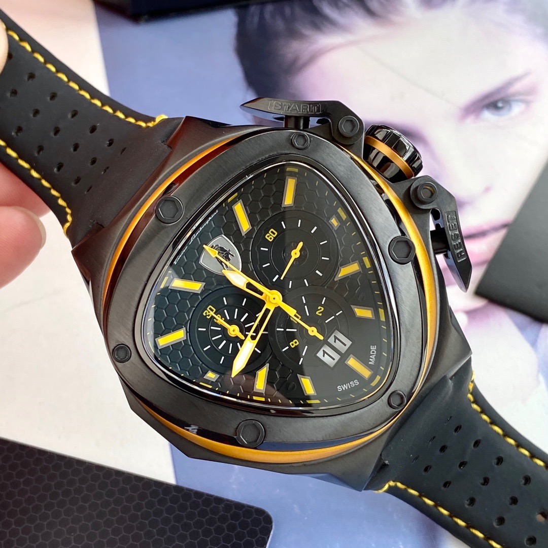 Tonino Lamborghini New Spyder Chronograph Black / Yellow