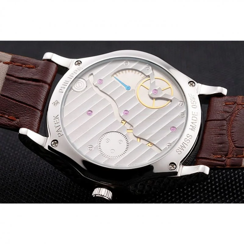 Calatrava Date Dial White 40 mm, Stainless Steel