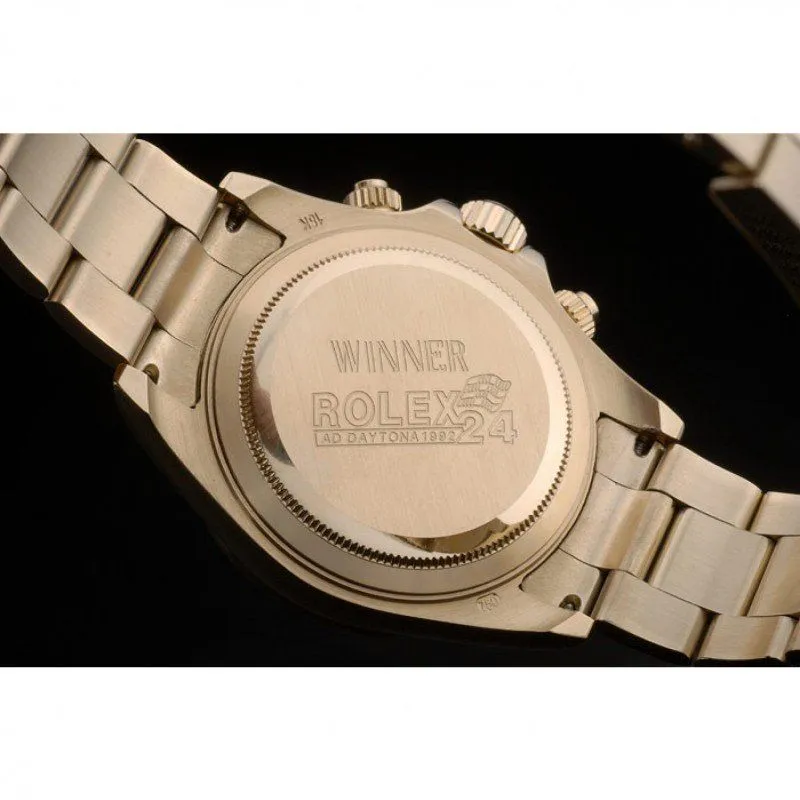 Daytona Cosmograph Rainbow Crystals Bezel Rose Gold Strap Black Dial 80251