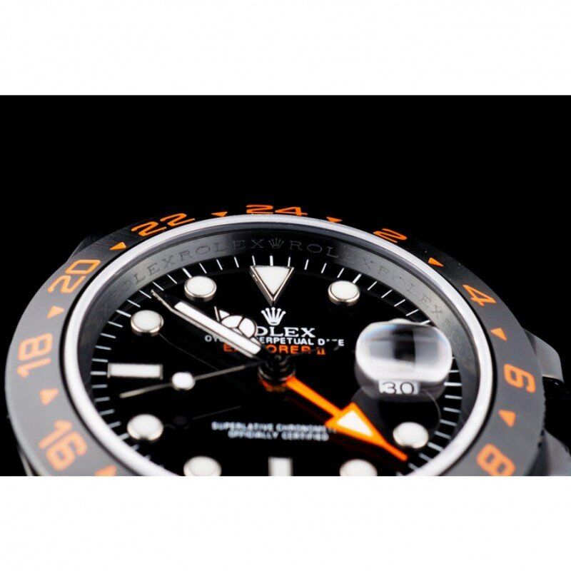 Swiss Explorer Black Ceramic Bezel Black Dial Watch 98240