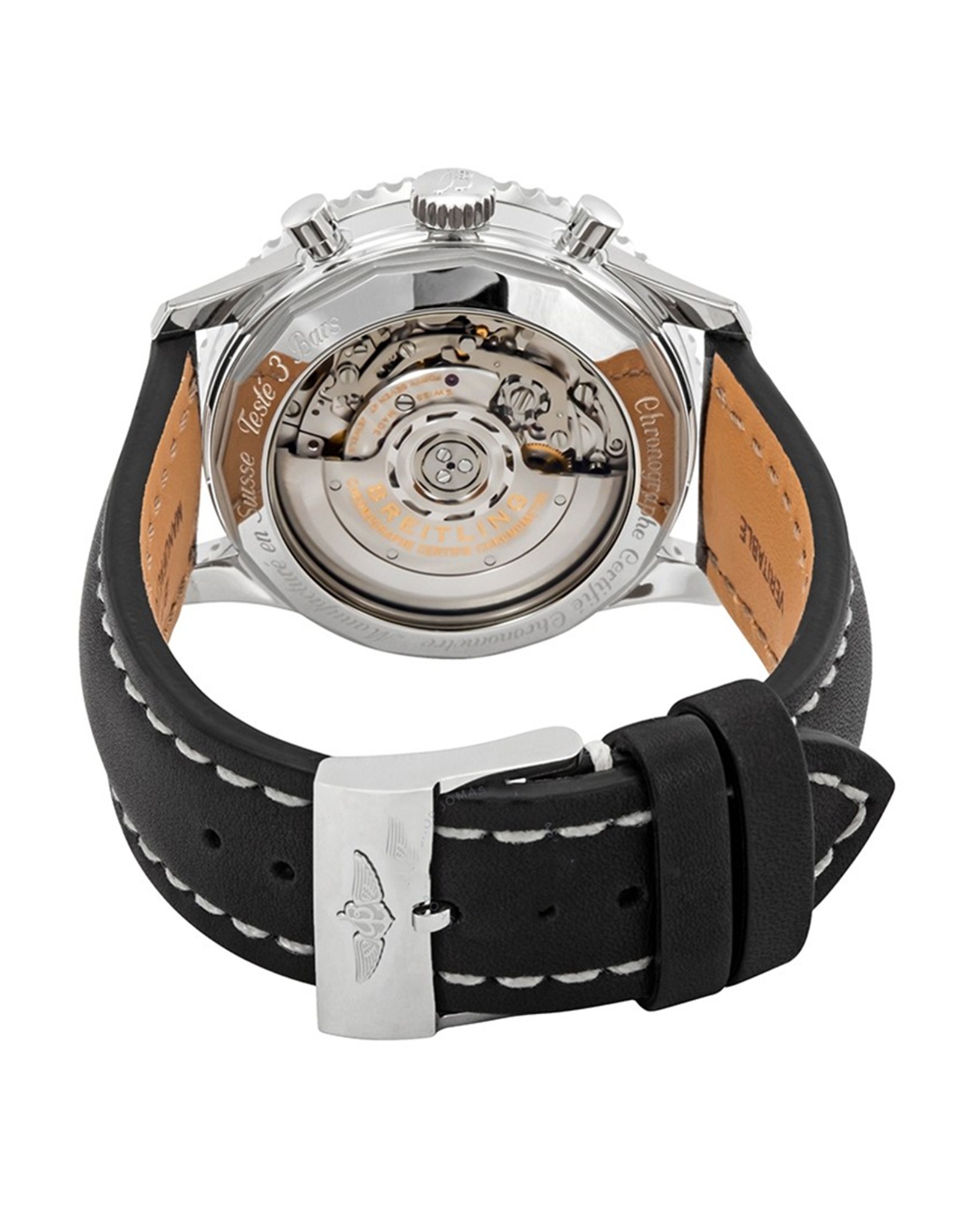 Navitimer Black Dial Leather Strap AB0121211B1X1