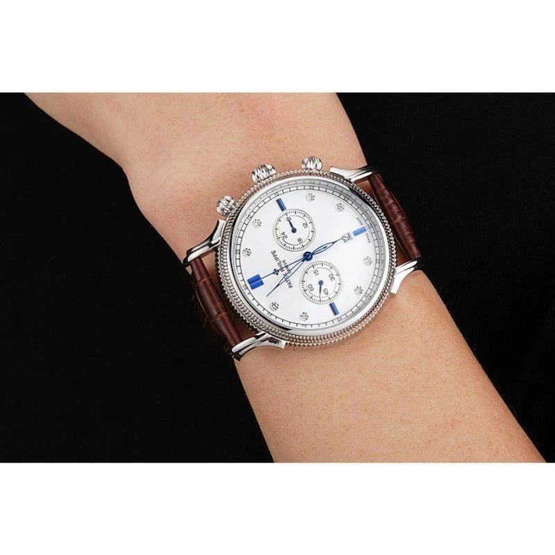 Chronograph White Dial With Diamonds 40 mm, Stainless Steel