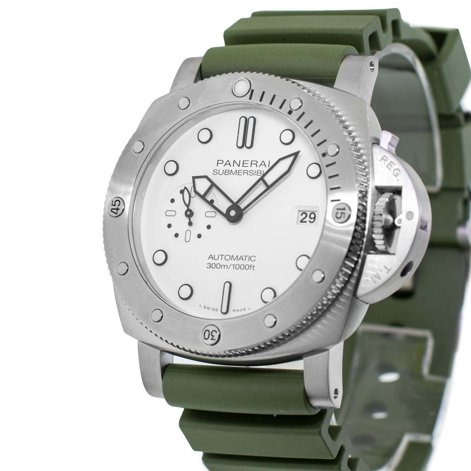 Submersible Quarantaquattro Bianco Steel White Index 44mm PAM01226