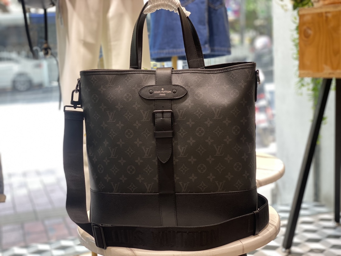 Louis Vuitton Saumur Tote Bag Monogram Eclipse M45914