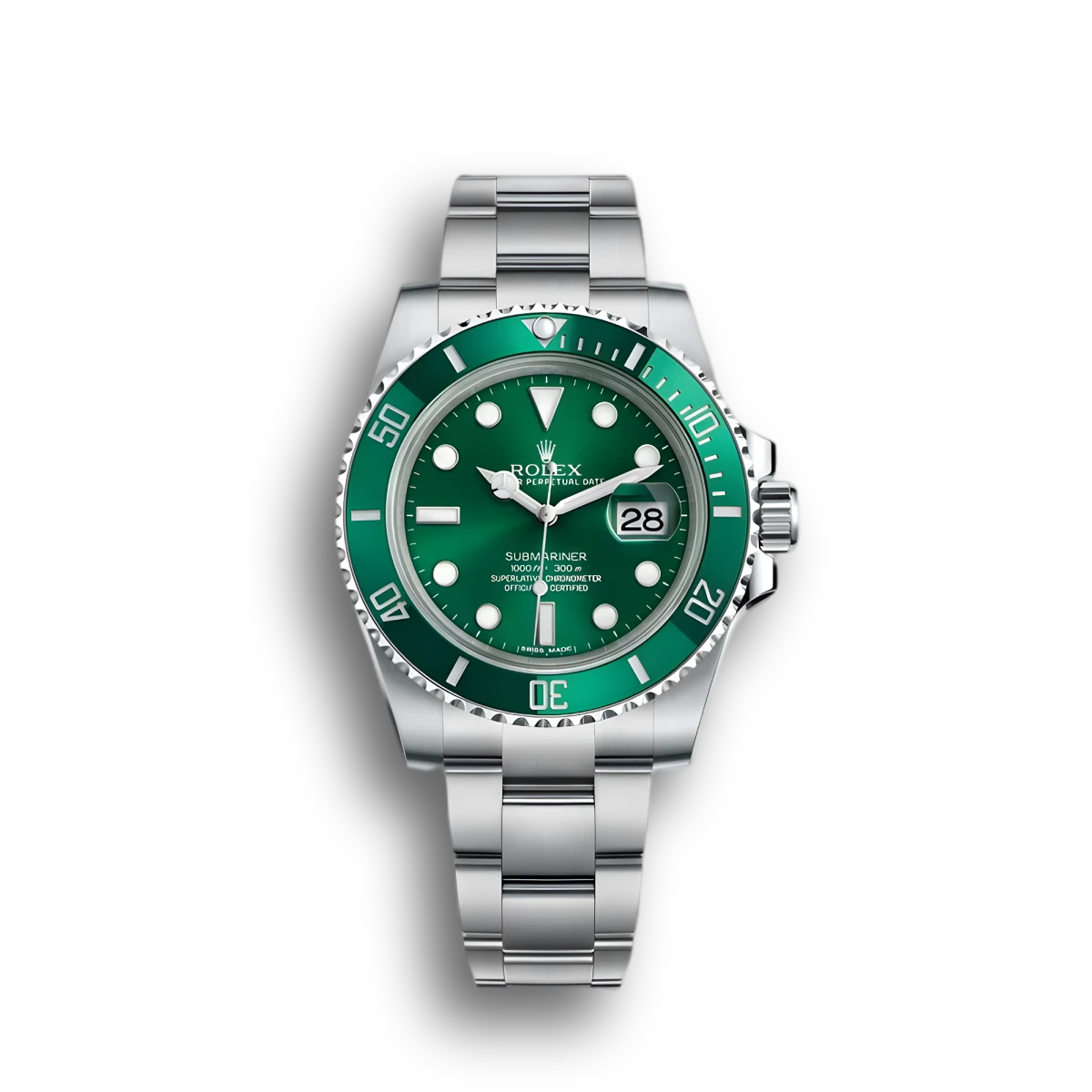 Submariner Green Dial 116610LV (Hulk)