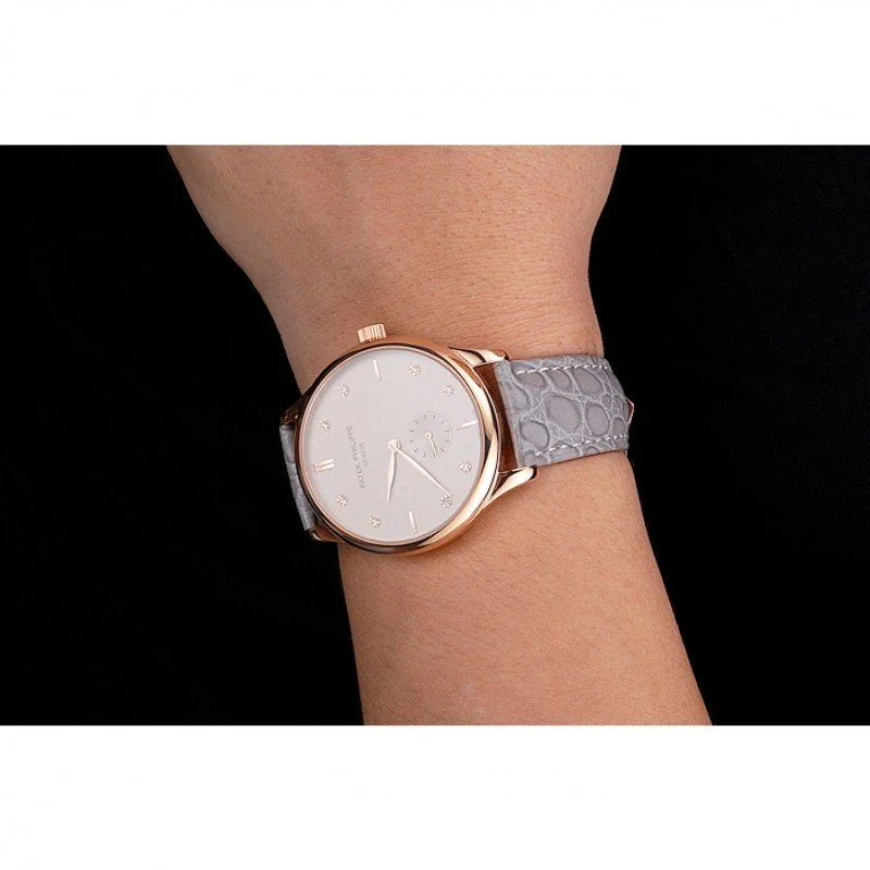 Calatrava Silver & Diamond Dial 39 mm, Rose Gold Plated