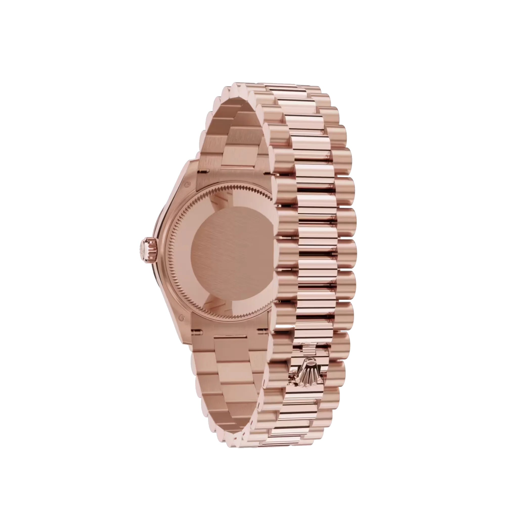 Datejust: Everose gold, rosé colour, diamond-set dial, President bracelet, m278285rbr-0025