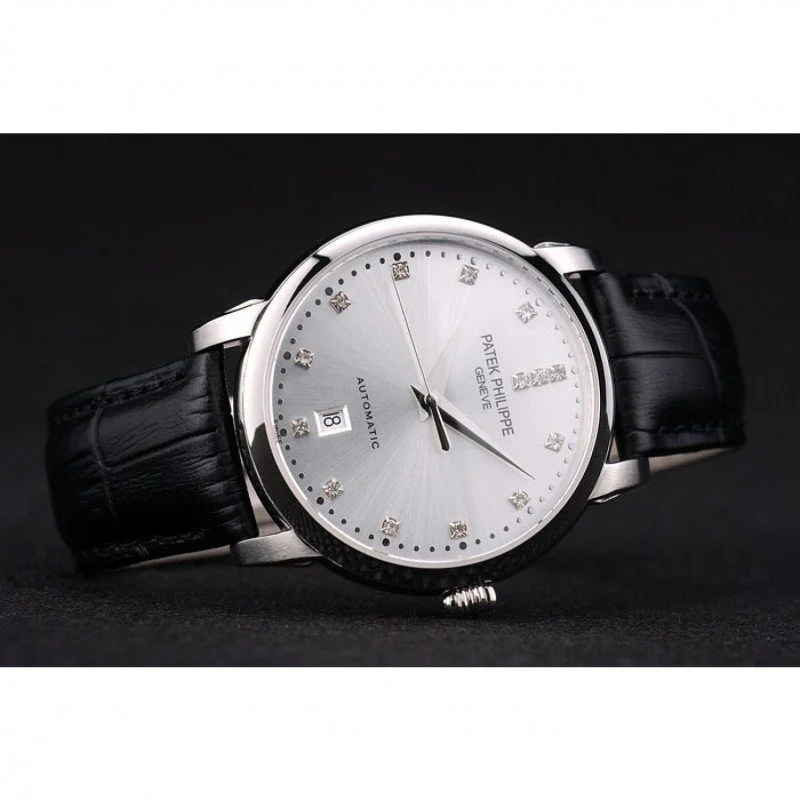 Calatrava Dial Silver 39 mm, Stainless Steel