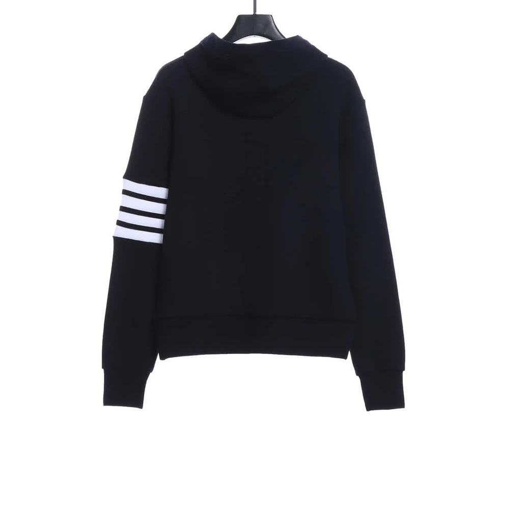 Waffle hooded cardigan