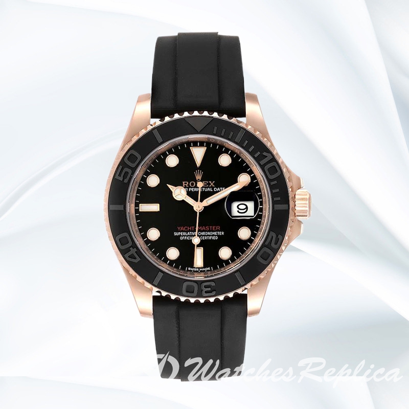 Yacht-master 116655BKSR 40mm Men's Black Dial