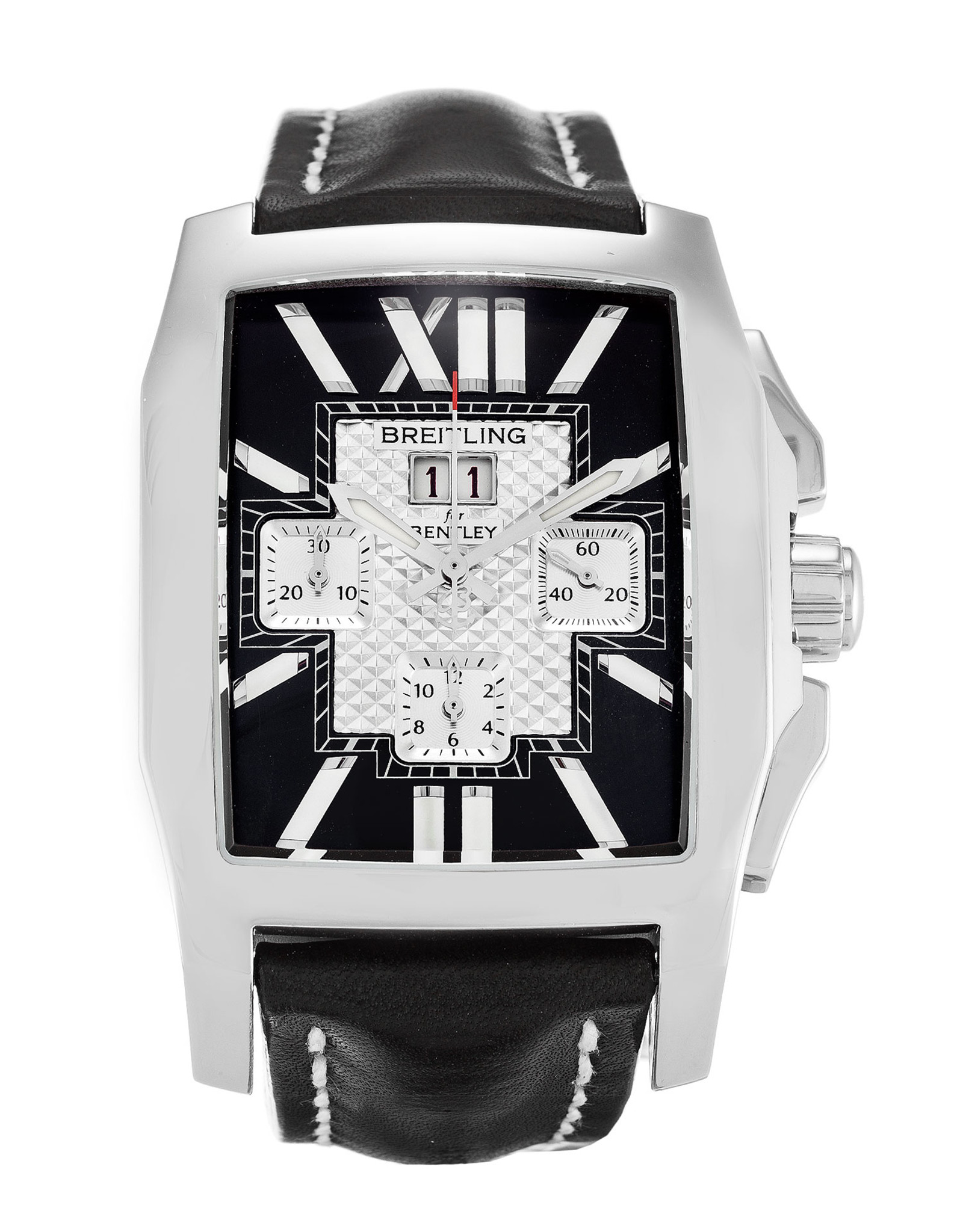 Bentley Flying B Chronograph Black Dial Leather Strap A44365