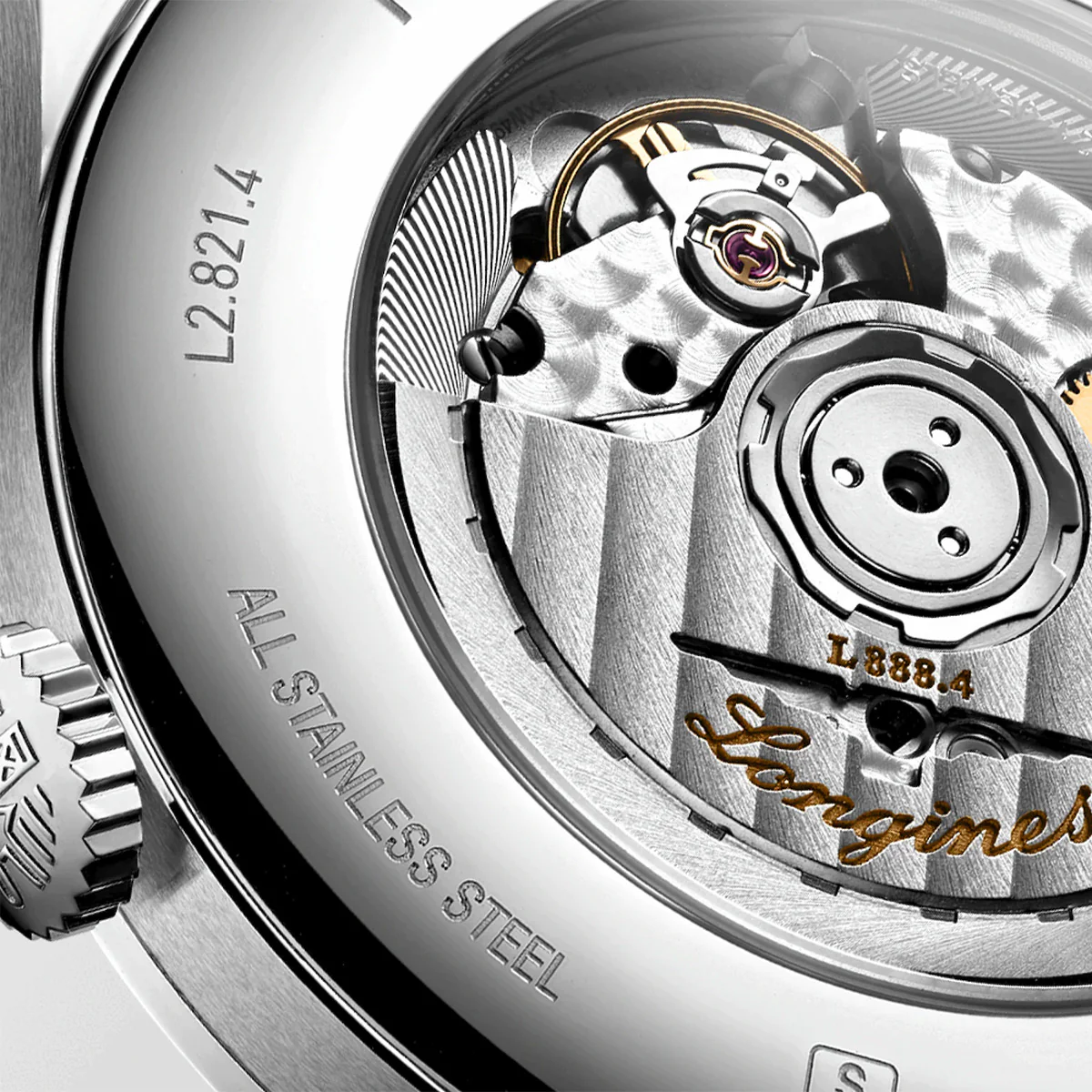 Record 40MM Automatic White Dial Stainless Steel Watch L28214116