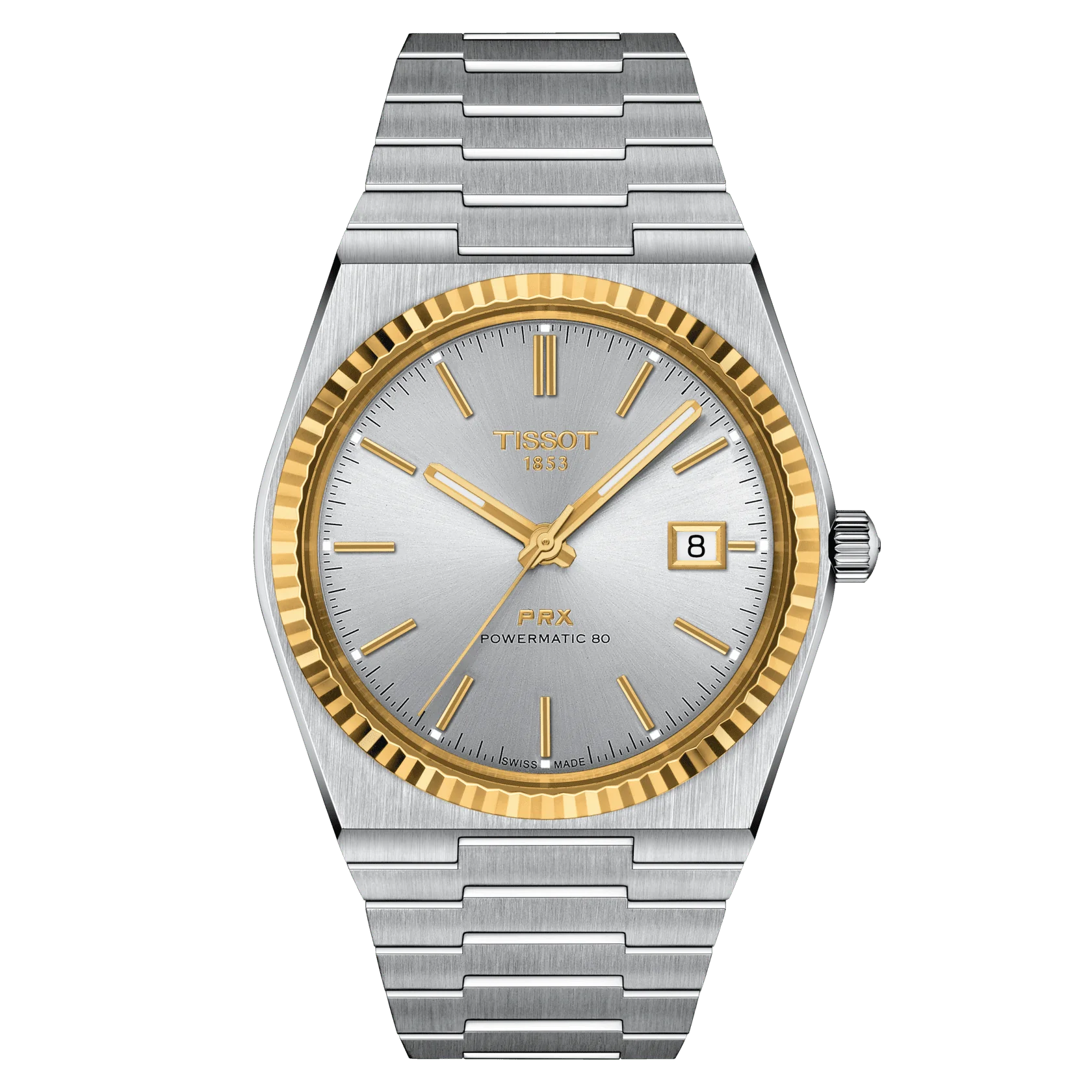 PRX Powermatic 80 Steel and 18K Gold Bezel T9314074103101