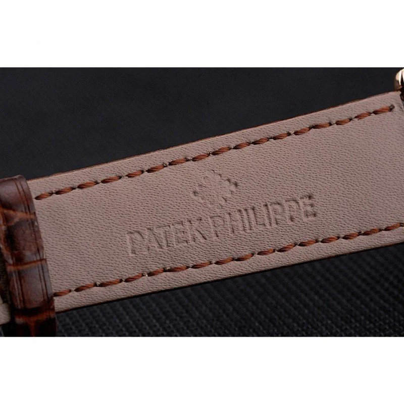 Calatrava Dial White 40 mm, Rose Gold Plated