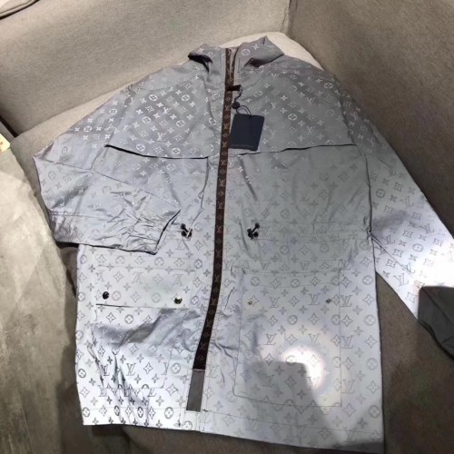 louis vuitton silver monogram coat fall