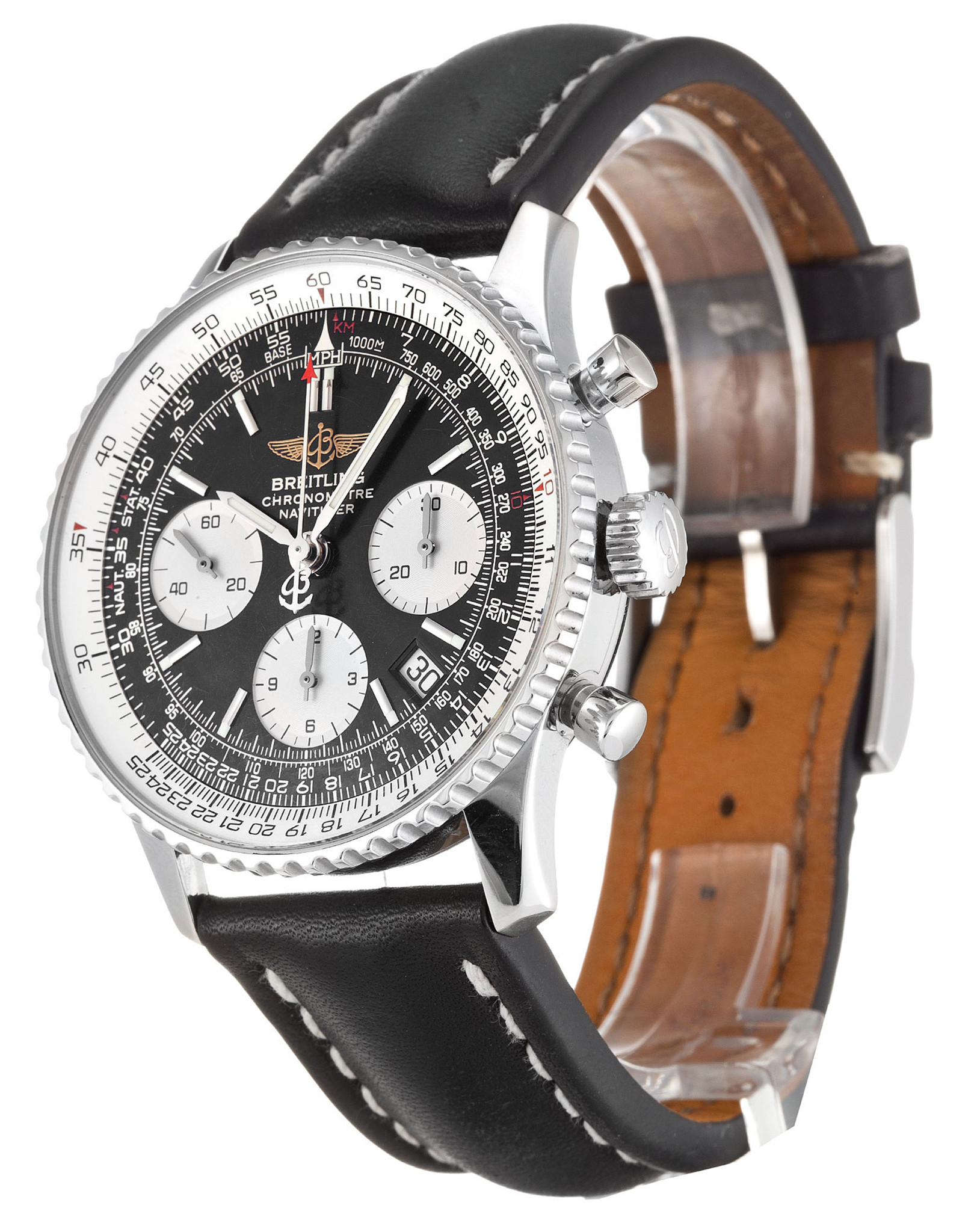 Navitimer Black Dial Stick Markers A23322