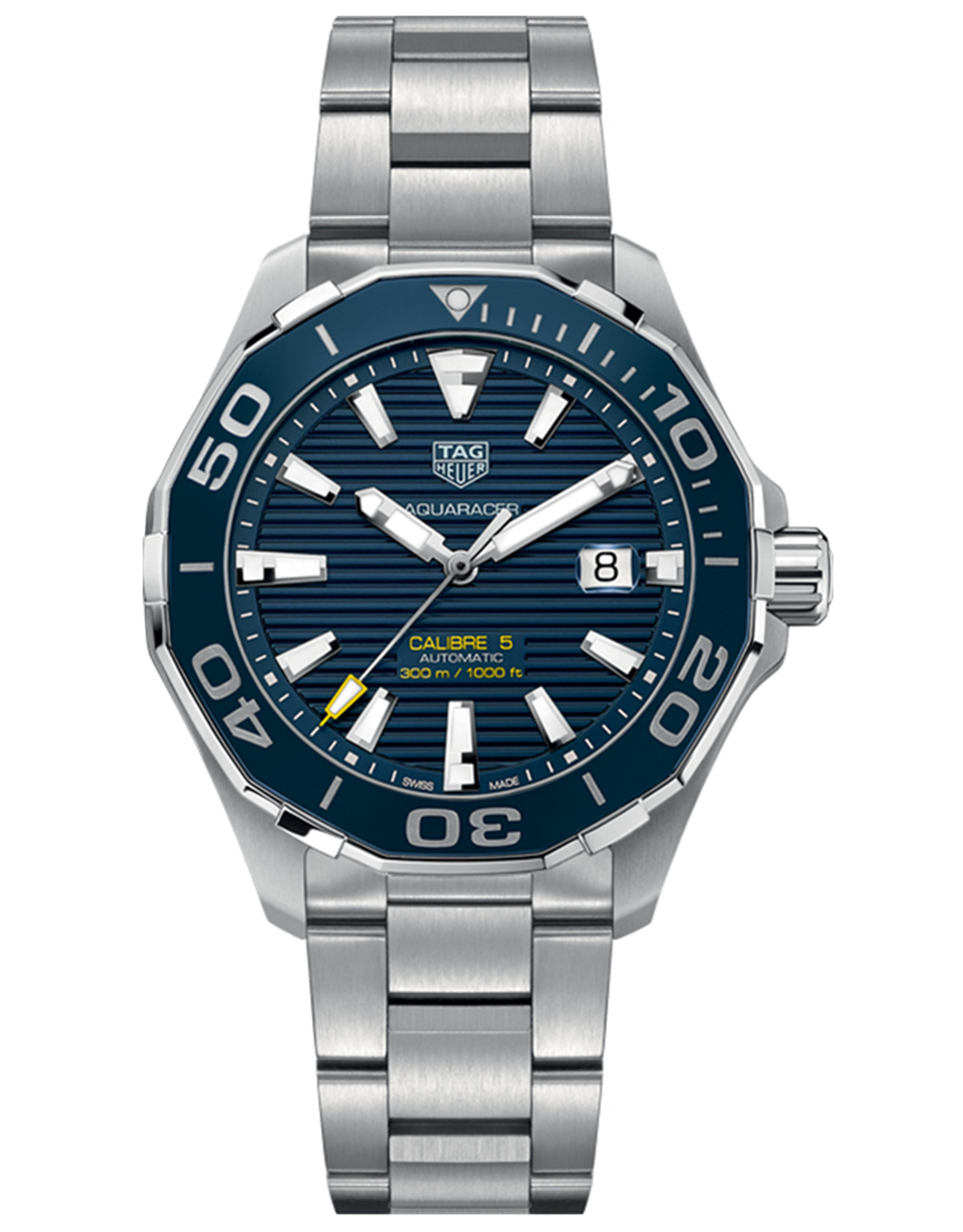 Aquaracer Sunray Blue Dial Men's Watch WAY201B.BA0927 43MM