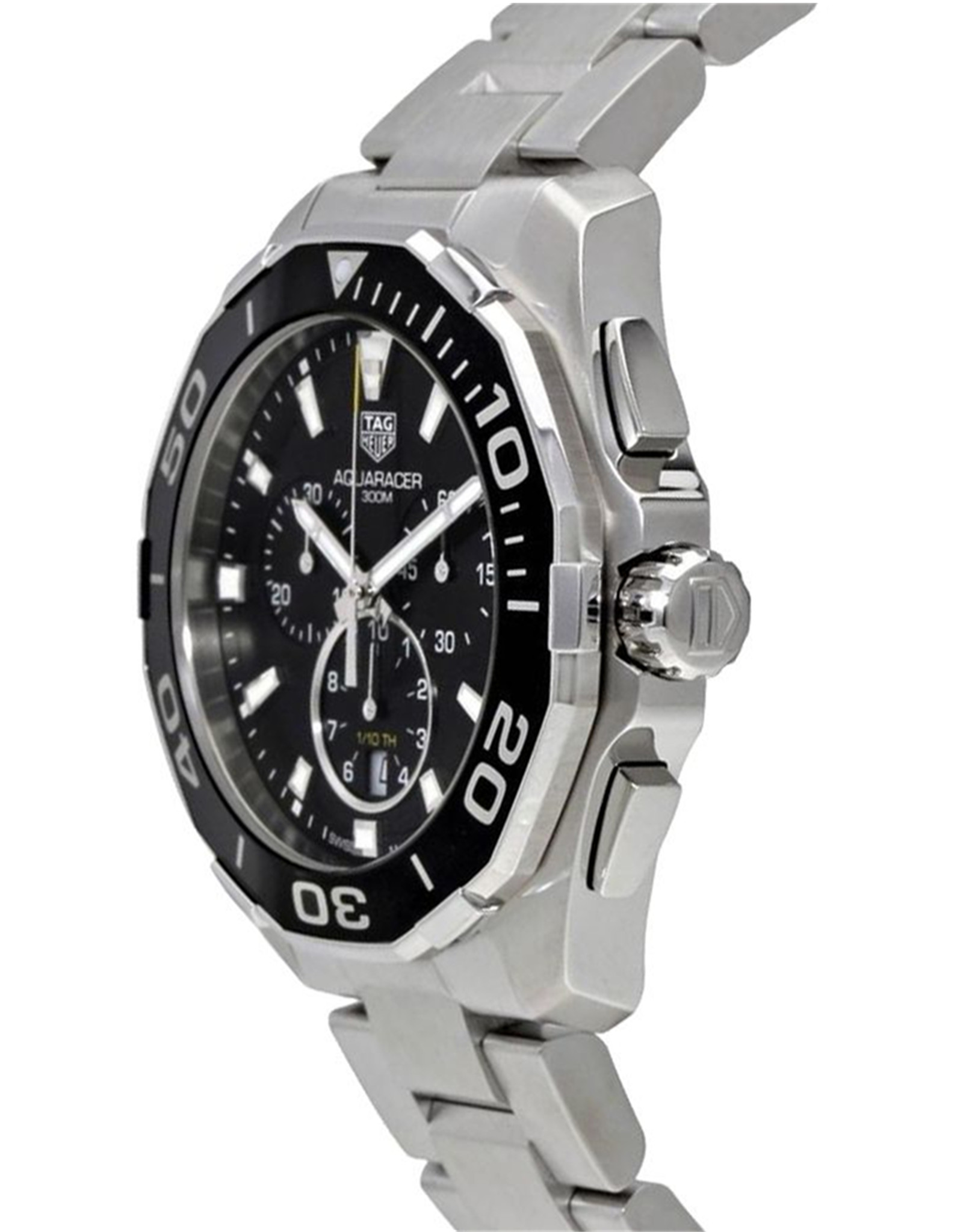 Aquaracer Black Dial Chronograph Men's Watch CAY111A.BA0927 43 MM