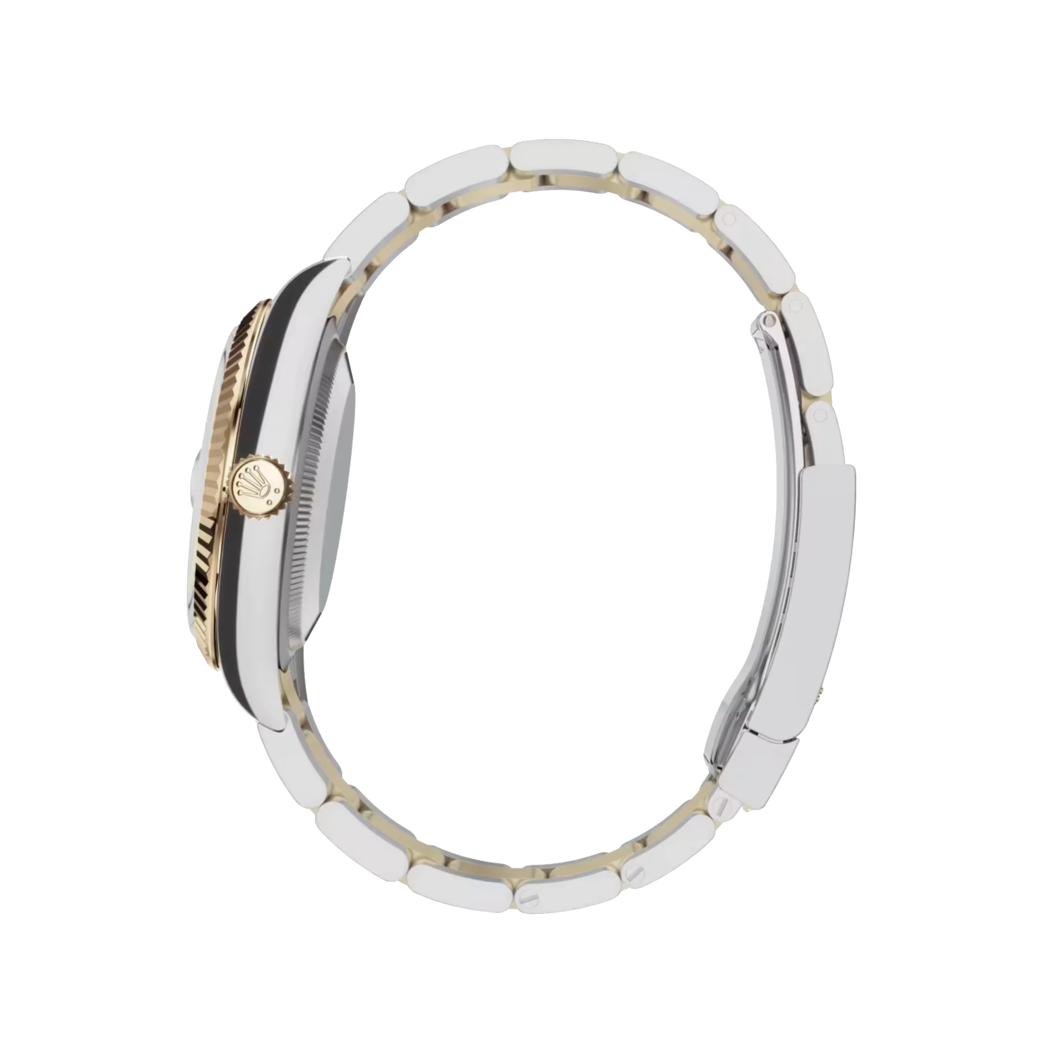 Datejust: Oystersteel and yellow gold, silver, diamond-set, m278273-0019
