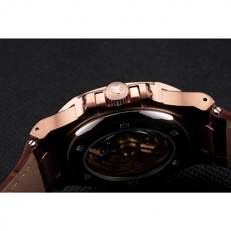 Nautilus 5980R-014 Dial Silver 40 mm, Rose Gold Plated