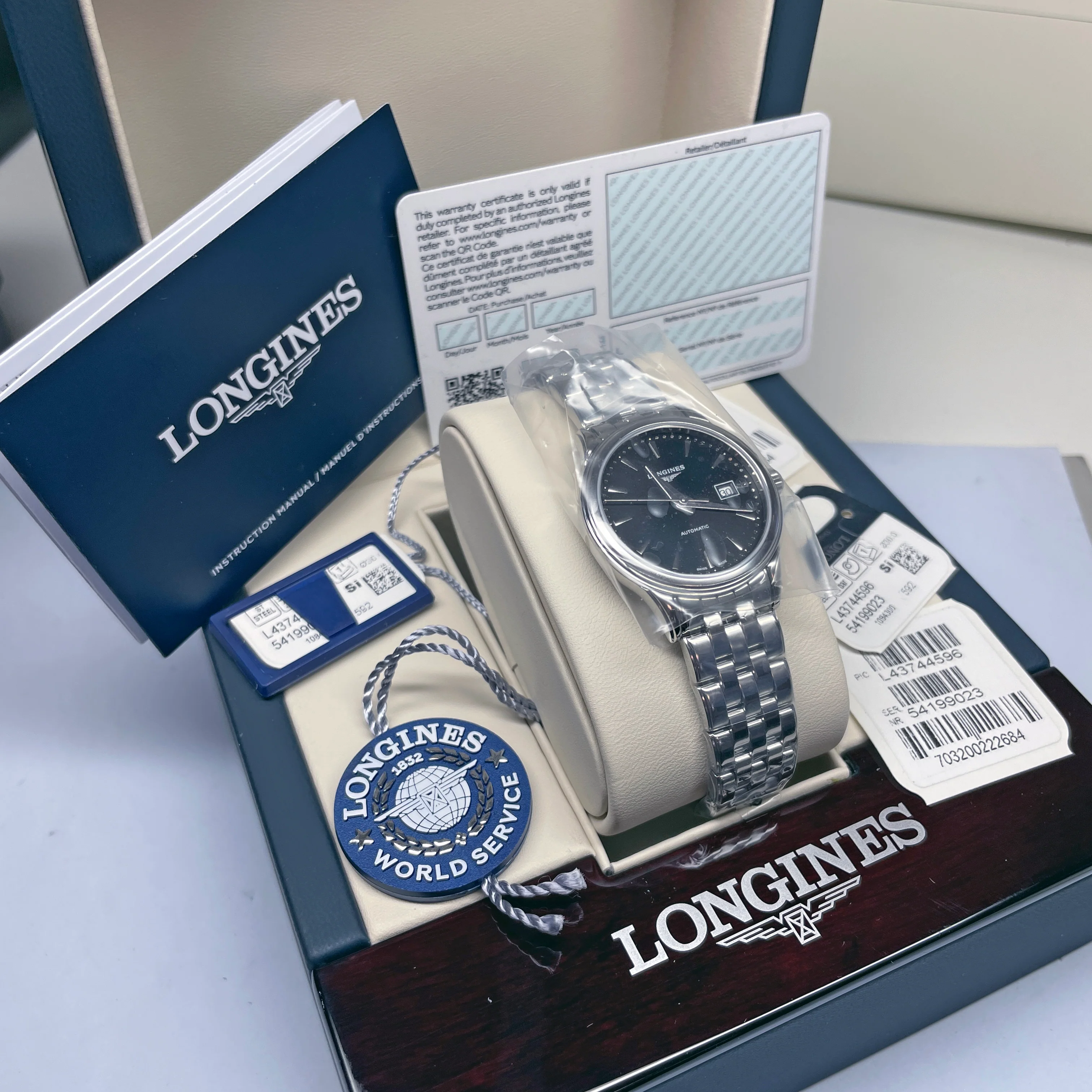 Flagship 30mm Automatic Black Dial Stainless Steel Watch L43744596