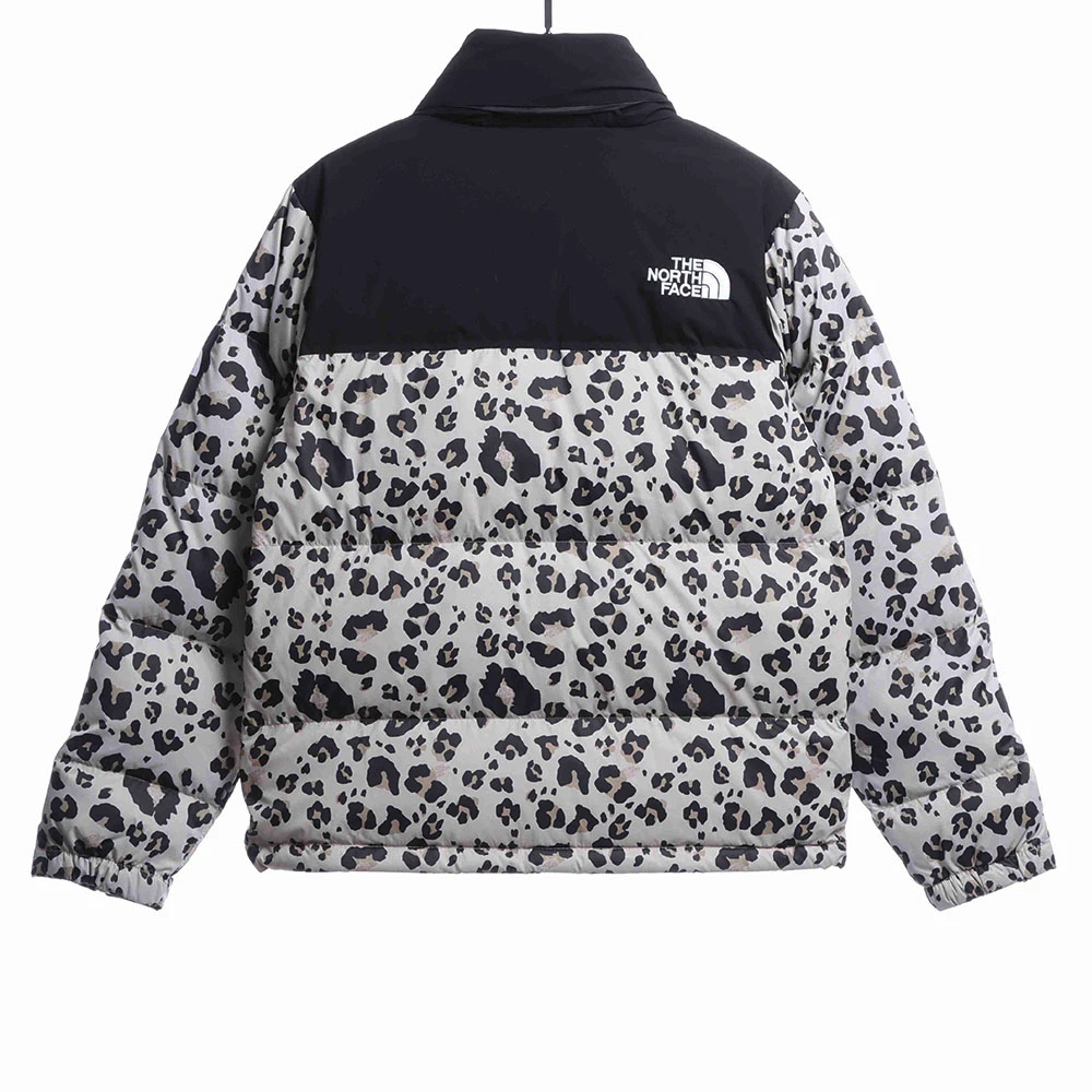 Leopard print down jacket