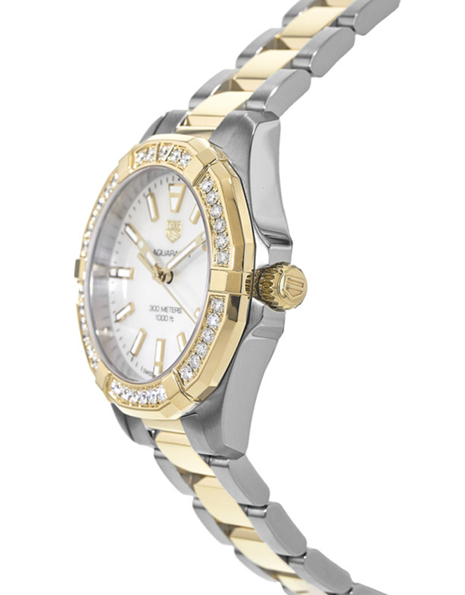 Aquaracer Diamond and Gold WoMen's Luxury Watch WBD1321.BB0320 32 MM