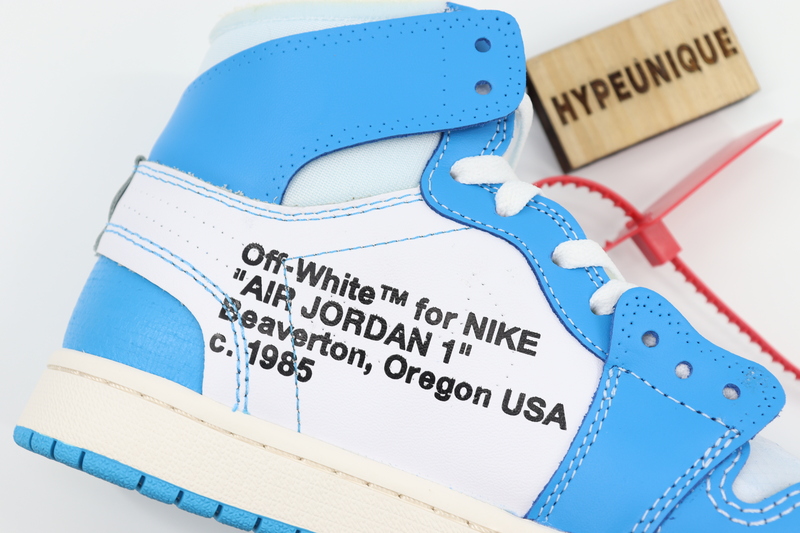 AIR JORDAN 1 OFF-WHITE BLUE “UNC” UNIVERSITY BLUE REPS
