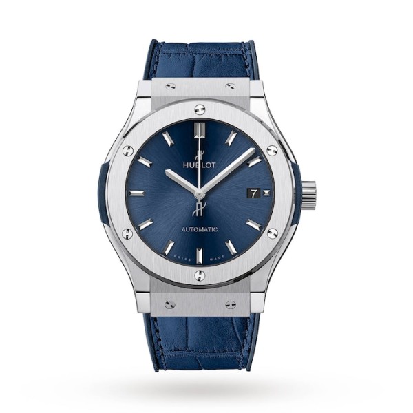 Classic Fusion Men Automatic Blue Leather Watch 511.NX.7170.LR